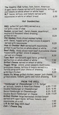 Menu photo 6 Fred's Backside Deli Beech Mountain, NC