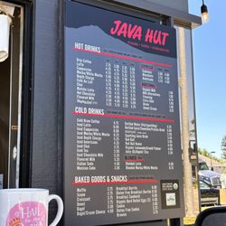 Java Hut - Menu