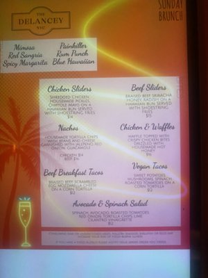 Menu photo 1 The Delancey New York, NY Menu photo 1 The Delancey New York, NY