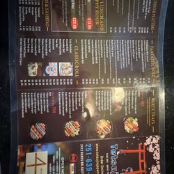 Tetsujin Japanese Sushi & Hibachi - Front Menu