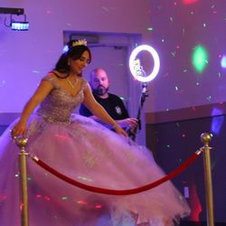 Dj Rock Right - 360 booth in action. Happy sweet 16 Gabby.