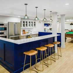 HomeSquare Pro - Stunning modern kitchen renovation with custom lighting design and professional electrical services