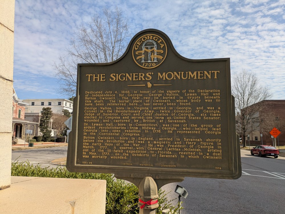 THE SIGNERS’ MONUMENT - Updated June 2026 - Monument St, Augusta ...