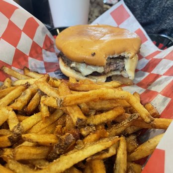 Mr. Hamburger - Patty melt and fries - Burgers Near Me - Huntsville, Texas