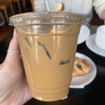 Caffe Zingaro - iced broken umbrella - much better than the iced green tea latte - Desserts Near Me - Seattle, Washington