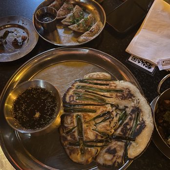 Gaja Korean Bar - Scallion Pancake and Crispy Dumplings - Korean Near Me - Atlanta, Georgia