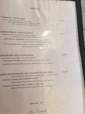 Menu photo 5 BAR Centrale di Barberotti Alberto e Ronchieri Riomaggiore, SP