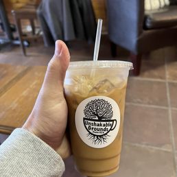 Cold brew with oat milk Cold brew with oat milk