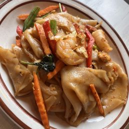 Shrimp Drunken noodles Shrimp Drunken noodles