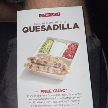 Chipotle Mexican Grill - Quesadilla, online only??? Chipotle is going on the deep end - Mexican Near Me - Flower Mound, Texas Chipotle Mexican Grill - Quesadilla, online only??? Chipotle is going on the deep end - Mexican Near Me - Flower Mound, Texas