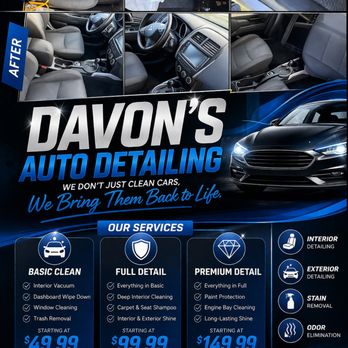 Davon’s Auto Detailing - Auto Detailing Near Me - Huntsville, Alabama Davon’s Auto Detailing - Auto Detailing Near Me - Huntsville, Alabama