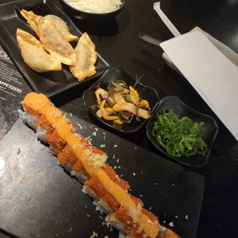Kings Sushi - Dynamite roll, gyoza and squid salad - Japanese Near Me - Surfside Beach, South Carolina Kings Sushi - Dynamite roll, gyoza and squid salad - Japanese Near Me - Surfside Beach, South Carolina