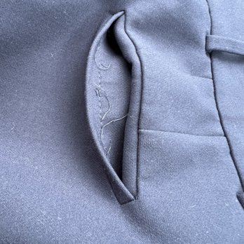 Stitch It Clothing Alterations - Back seams were completely shut as these were BRAND NEW and were ripped open upon receiving them. - Sewing & Alterations Near Me - Langley, British Columbia Stitch It Clothing Alterations - Back seams were completely shut as these were BRAND NEW and were ripped open upon receiving them. - Sewing & Alterations Near Me - Langley, British Columbia