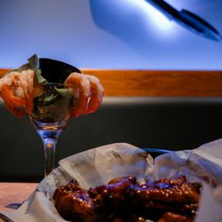 Diamond Crab - Cocktail Shrimp & BBQ Wings