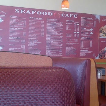 Seafood Café - a menu on the wall - Seafood Near Me - Houston, Texas Seafood Café - a menu on the wall - Seafood Near Me - Houston, Texas