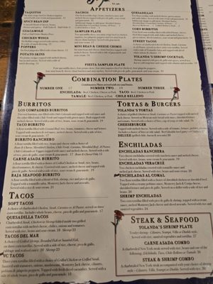 Menu photo 2 Yolanda's Mexican Cafe Simi Valley, CA Menu photo 2 Yolanda's Mexican Cafe Simi Valley, CA