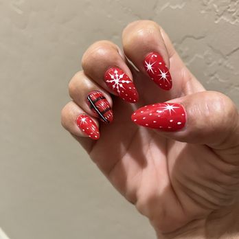 Gloss Nail Lounge - Can't say enough about Julie! She did an outstanding job (again) on my Christmas nails, thank you! - Nail Salons Near Me - Gilbert, Arizona Gloss Nail Lounge - Can't say enough about Julie! She did an outstanding job (again) on my Christmas nails, thank you! - Nail Salons Near Me - Gilbert, Arizona