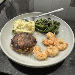 Millender & Son Seafood - Crab cakes and royal red shrimp