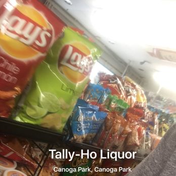 Tally-Ho Liquor - a shelf full of chips - Beer, Wine & Spirits Near Me - Canoga Park, California