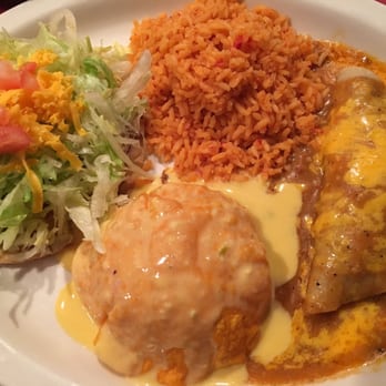 Brisa's Tex Mex Restaurant - Alex's Plato-Beef Enchilada and Bean Tostada - Mexican Near Me - Manvel, Texas Brisa's Tex Mex Restaurant - Alex's Plato-Beef Enchilada and Bean Tostada - Mexican Near Me - Manvel, Texas