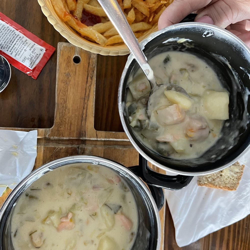 The Nook - Seafood chowder and chips - Cafes Near Me - Bushmills, MYL The Nook - Seafood chowder and chips - Cafes Near Me - Bushmills, MYL