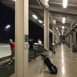The upper deck hitting bays