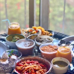 La Chancla Mexican Grill - 1 lb. Asada 1 lb. Spicy Shrimp 1 lb. Carne Puerco en Salsa Verde 1 lb. Rice 1 lb. Beans Dozen Handmade Toritllas