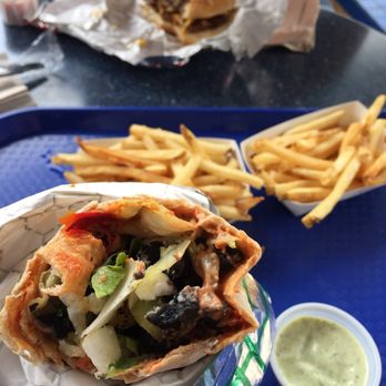 Galactic Grill - veggie wrap with fries - American Near Me - Anaheim, California Galactic Grill - veggie wrap with fries - American Near Me - Anaheim, California