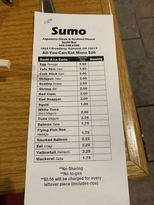 Menu photo 3 Sumo Japanese Steak House Edmond, OK