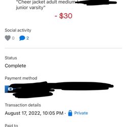 Thoughtful Creations - Payment was made back in august. She even asked if we were sure we didn't want to order the set