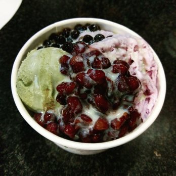 Q Tea Tapas - Taro shaved ice with green tea ice cream, red bean and boba pearl topping, and condensed milk - Bubble Tea Near Me - Fort Lee, New Jersey Q Tea Tapas - Taro shaved ice with green tea ice cream, red bean and boba pearl topping, and condensed milk - Bubble Tea Near Me - Fort Lee, New Jersey