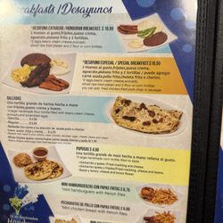 Delicias Las Catrachas - Menu