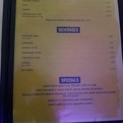 Bigfoot Tavern - Menu page 2