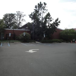 Mercer County Library - The parking lot and side view of the library