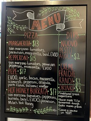 Menu photo 3 Nuovo Wood Fired Pizza Clovis, CA Menu photo 3 Nuovo Wood Fired Pizza Clovis, CA
