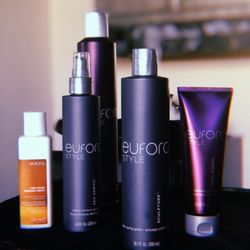 Eufora products used in salon. Eco friendly products for lifestyle friendly hair.