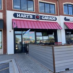 Hart's Garage - Outside entry & patio