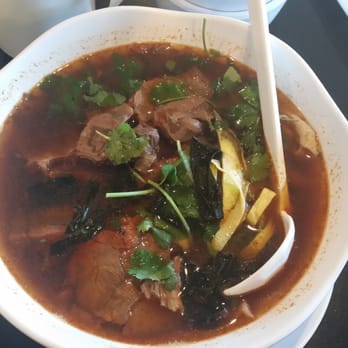 101 Noodle Express - Spicy Beef Hand Torn Noodle Soup - Chinese Near Me - Alhambra, California