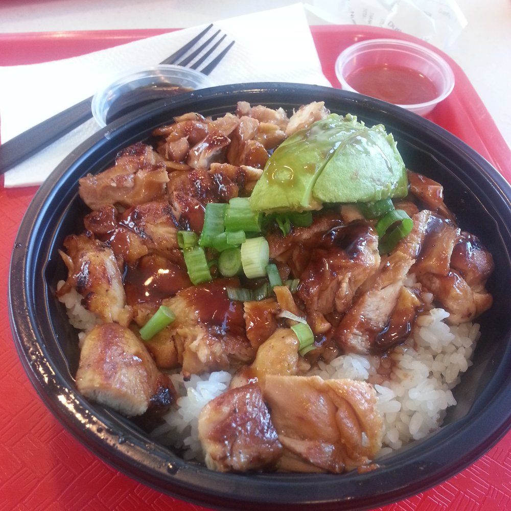WaBa Grill - Chicken bowl and white rice - Fast Food Near Me - Downey, California