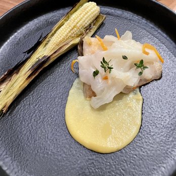 Demi - Fluke with baby corn and cabbage - French Near Me - Minneapolis, Minnesota Demi - Fluke with baby corn and cabbage - French Near Me - Minneapolis, Minnesota