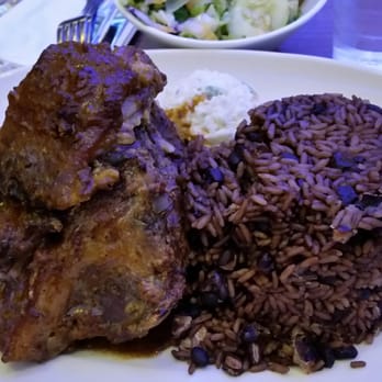 Jimmy's Grand Cafe - Pernil with black beans & rice and potato salad - Diners Near Me - Bronx, New York Jimmy's Grand Cafe - Pernil with black beans & rice and potato salad - Diners Near Me - Bronx, New York