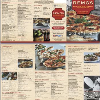 Remo's - Menu - Pizza Near Me - Stamford, Connecticut Remo's - Menu - Pizza Near Me - Stamford, Connecticut