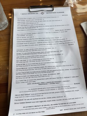 Menu photo 7 7 Devils Waterfront Alehouse Coos Bay, OR