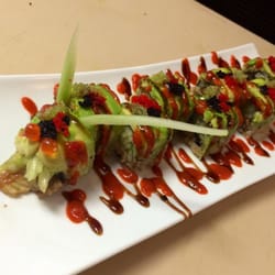 Sushi & Wok - A twist on the dragon roll!