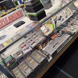 NES and N64 games at the front counter NES and N64 games at the front counter