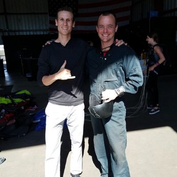 Skydive Santa Barbara - Casey and I post jump. Cheers mate, thank you for being a rad dude! - Skydiving Near Me - Lompoc, California