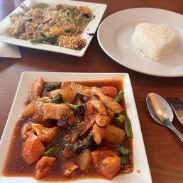 Sweet and sour and Pad Thai