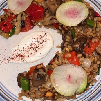 Moona - Mushroom Farro - Mediterranean Near Me - Cambridge, Massachusetts