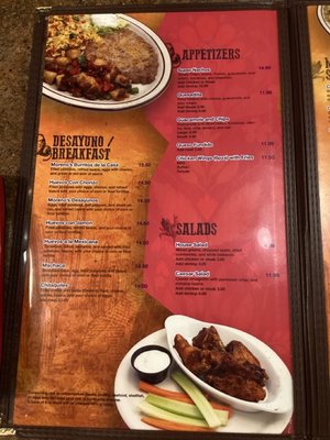 Menu photo 5 Moreno's Mexican Bar & Grill Sparks, NV