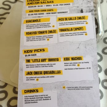 Guzman y Gomez - Menu - Part 3 - Fast Food Near Me - Robina, QLD